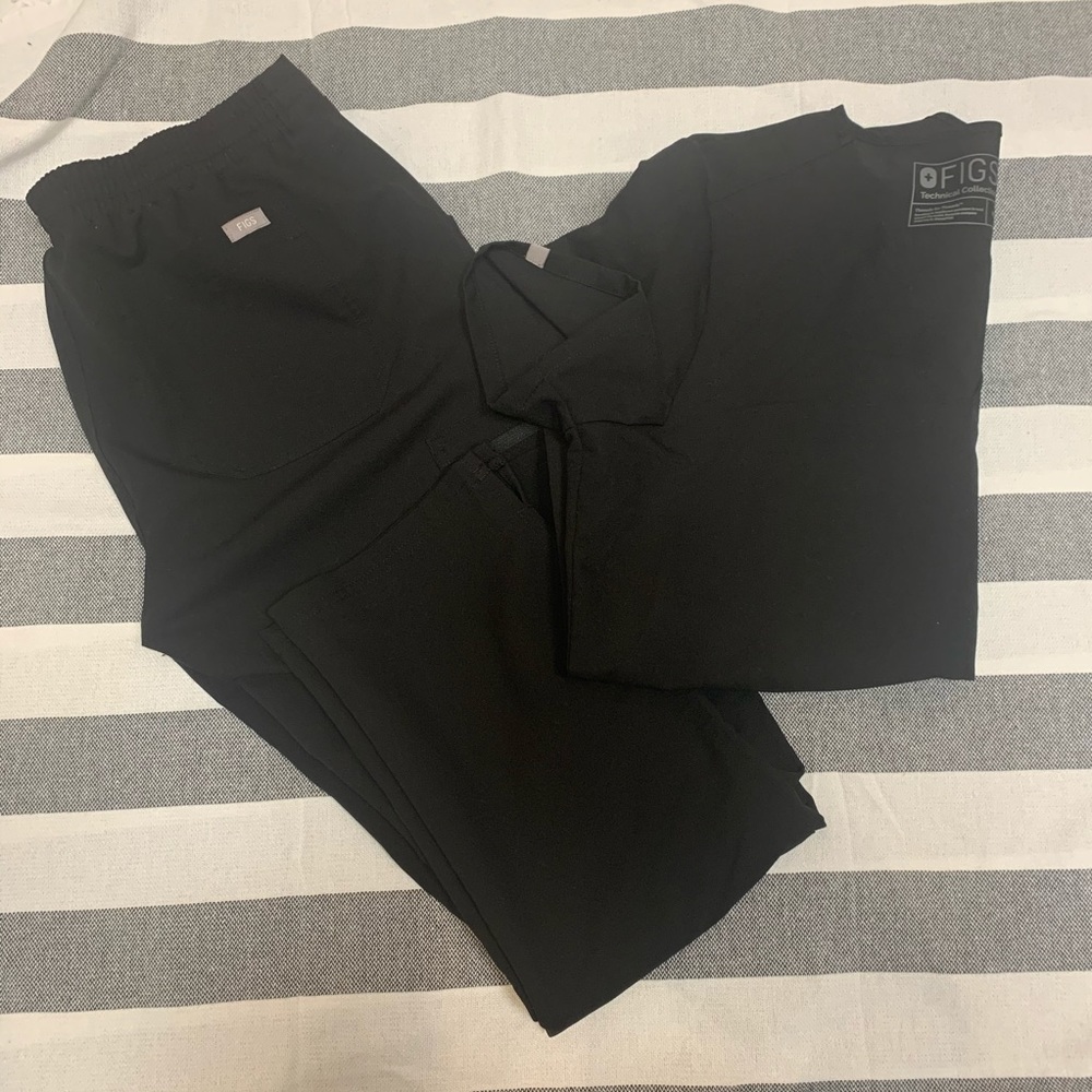 Figs black scrub set